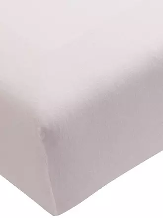 FORMESSE | Jersey-Spannleintuch "Bella Donna" 180/200 cm - 200/220 cm (Weiss) | grau